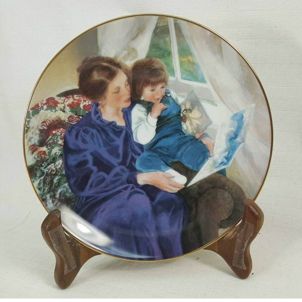 Storytime by Lynne Yancha Danbury Mint Collector Plate 1990 CDB40